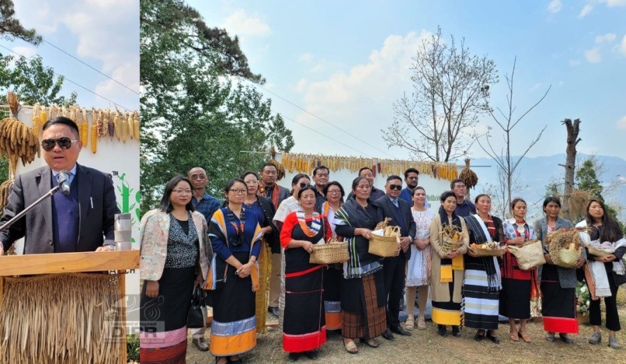 APC Nagaland with women participants and others during the 13th Bio-Diversity Festival at NEN Resource Centre, Chizami, Phek on March 9. (DIPR Photo)